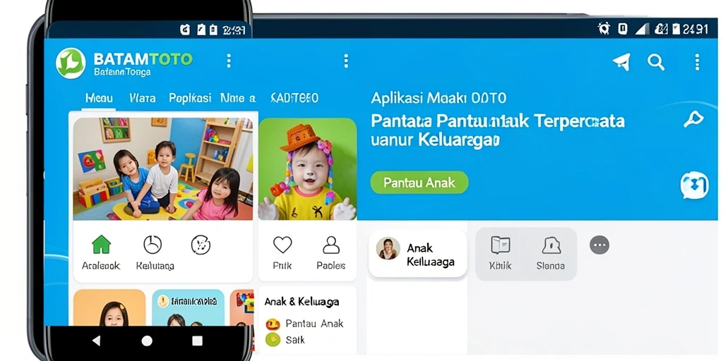 Tampilan antarmuka utama BATAMTOTO yang memudahkan pemantauan anak.