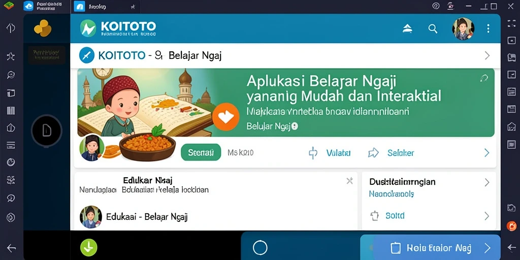 Antarmuka aplikasi KOITOTO yang intuitif dan ramah pengguna.