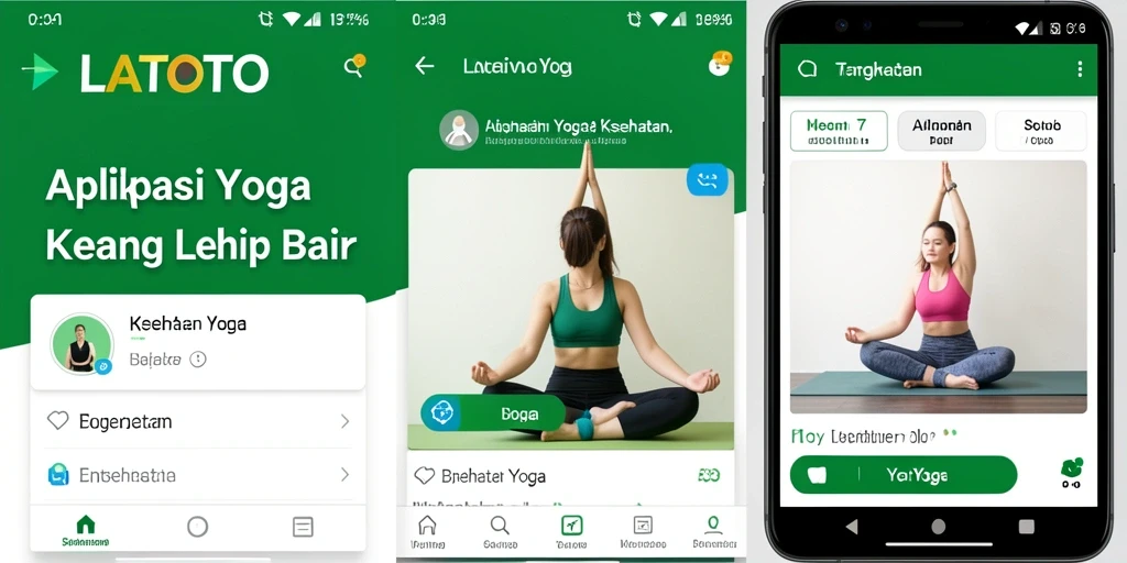 Tampilan antarmuka yang ramah pengguna dan fungsionalitas Yoga yang lengkap.