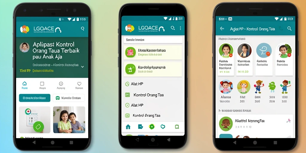 Antarmuka LGOACE menampilkan kontrol orang tua yang intuitif dan mudah digunakan.