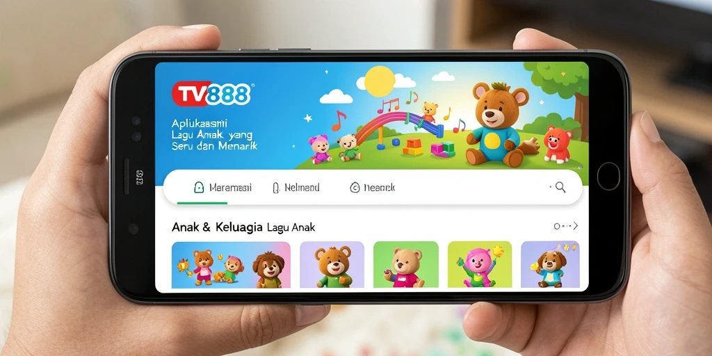 Tampilan antarmuka TV888 yang menarik dan penuh warna.